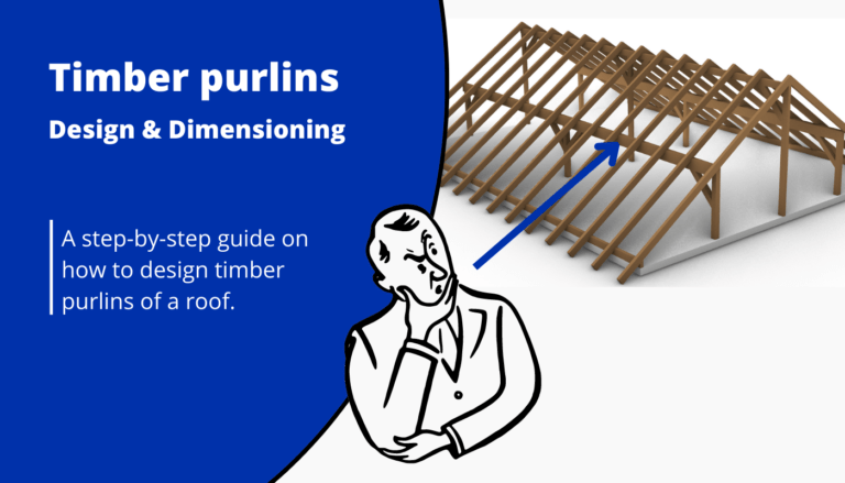 Timber Purlin roof design - guide on how to dimension and design wood purlins of a roof due to snow wind dead and live load