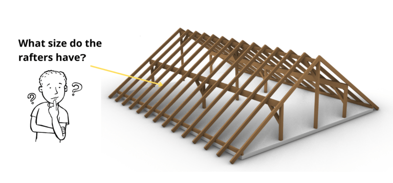 How to dimension rafters of purlin roofs?