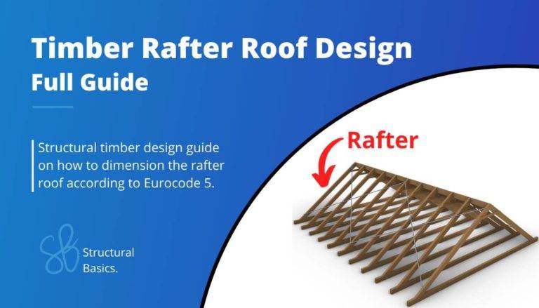 Timber rafter roof design according to Eurocode 5