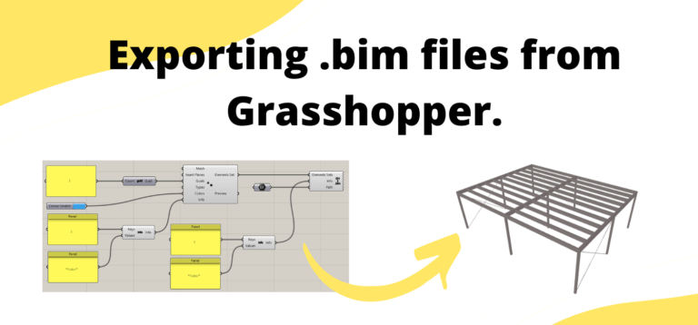 Dotbim: Export a 3D model from Grasshopper as .bim format
