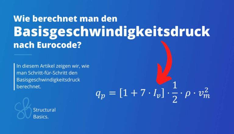 Basisgeschwindigkeitsdruck Berechnung (für die Windlast)