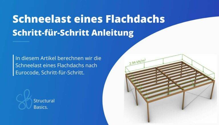 Schneelast Berechnung eines Flachdachs [2025]