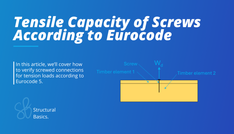 Tensile capacity calculation of screws according to Eurocode